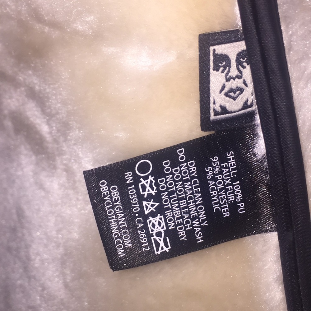 Obey Leather Jacket - Picture 3 of 3